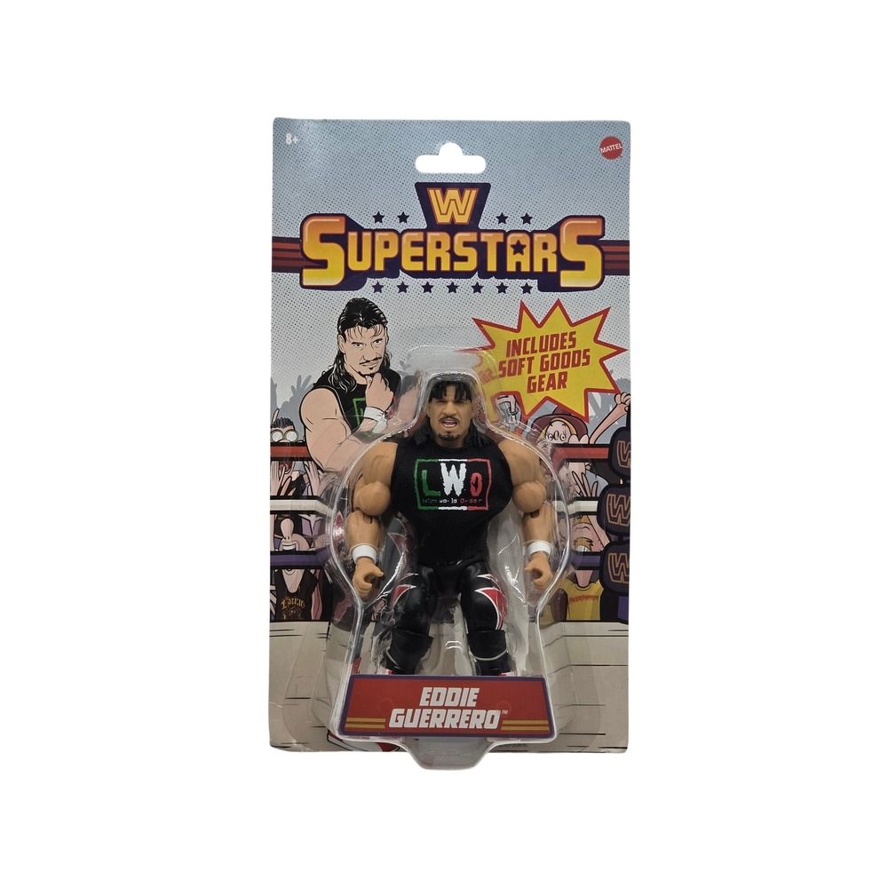WWE Superstars Series 13 Eddie Guerrero LWO Mattel JCK04 Card Wear